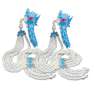 新款古装戏曲锁麟囊京戏剧老旦小凤挑花旦炸毛梅派头饰仿点绸凤挑