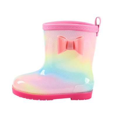 彩虹公主儿童雨鞋女童宝宝雨靴