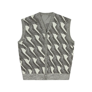 【早春上新】JNBY/江南布衣春夏毛衫V领无袖开襟休闲女5P4314500