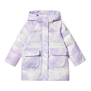 ask【90绒】女童羽绒服2025冬季新款加厚保暖中长款羽绒服