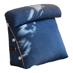 卧室新款床头靠垫软包小靠背简约学生宿舍床上三角护腰靠枕可拆洗