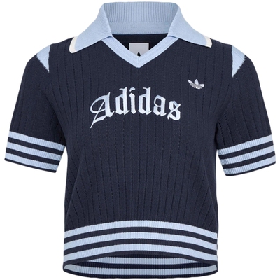 adidas阿迪达斯三叶草女子经典针织运动短袖POLO衫KT3047