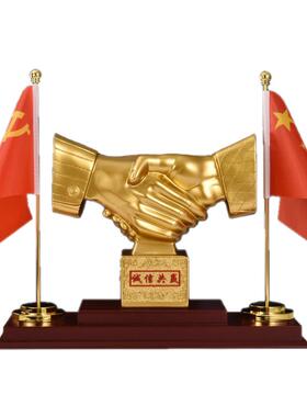 高档新中式办公室会议桌摆件定制