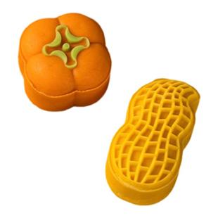 三木家新品月饼模具 好柿花生30克50克75克立体手压塑料磨具