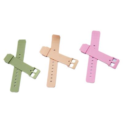 适配卡西欧手表带小黑透明表带改装MQ24/58树脂橡胶表带16MM