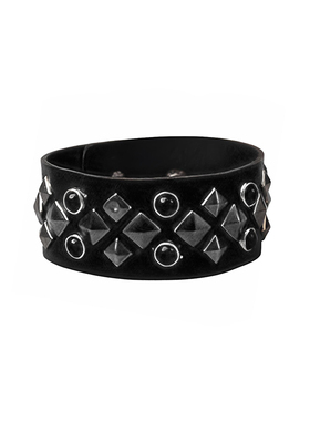 辣妹y2k复古朋克皮革铆钉手链