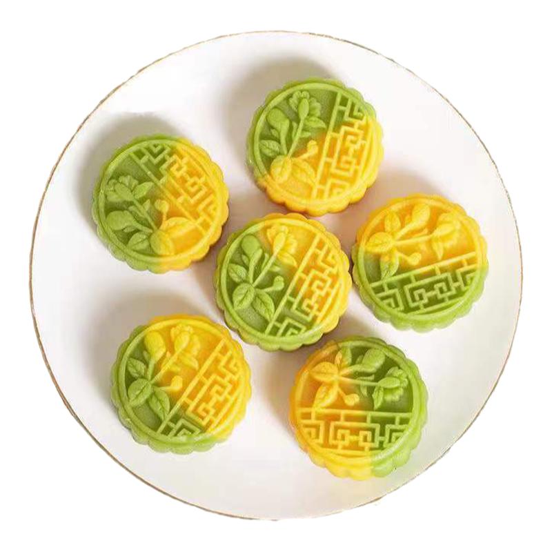 双色绿豆糕休闲零食张一朵绿豆糕