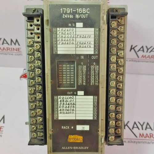 ALLEN BRADLEY 1791-16BC 24VDC IN/OUT MODULE  (FAST SHIP BY D