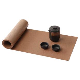 现代轻奢桌垫桌旗简约皮革餐垫隔热垫防水防油桌布茶席茶盘垫盘垫