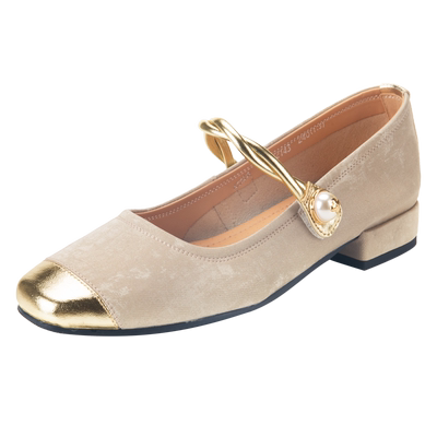 万里浅口玛丽珍女鞋真皮