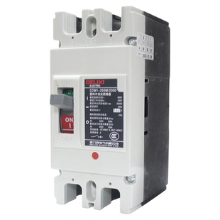 德力西2P塑壳断路器CDM1-250空开200A空气开关160A大功率单相220V