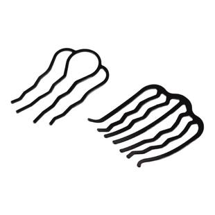 懒人盘发神器丸子头四齿插梳发梳发簪倒插发卡U形发夹造型头饰女