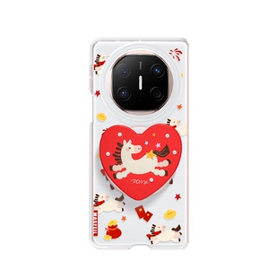 MASFEIL × 福运小马适用于华为matex6手机壳折叠屏新款matex7典藏版保护套x3磁吸X5新年女支点支架高级感