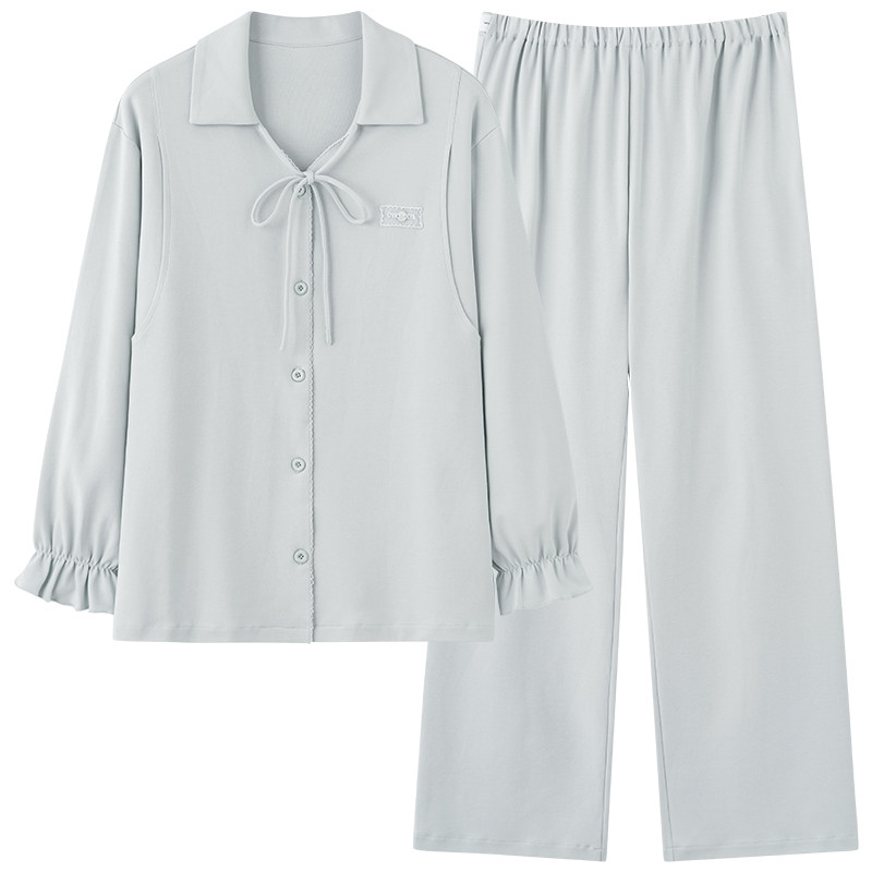 芬腾可安月子服秋春季孕妇纯棉睡衣女款2026新款产后哺乳淡家居服