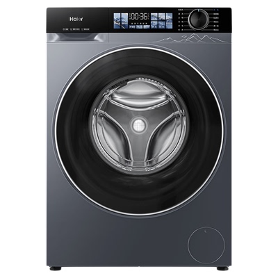 海尔洗衣机滚筒全自动直驱变频10公斤精华洗蓝盾除菌1.15洗净37E