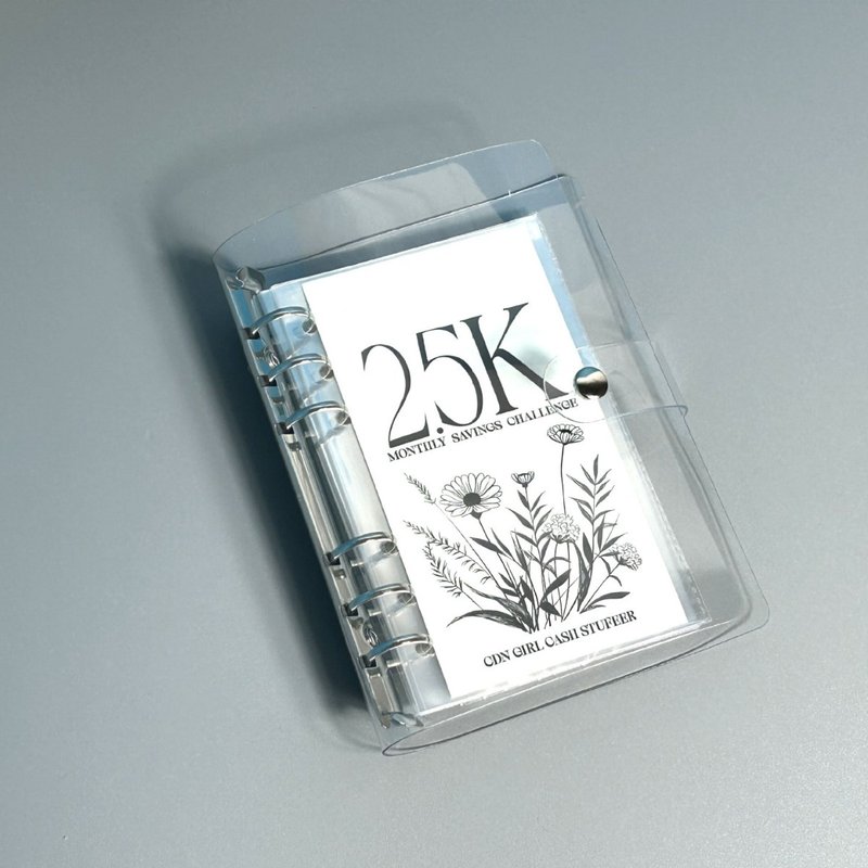 竖款存钱储蓄本六孔铁夹收纳册单格卡册相册PVC活页本小卡册