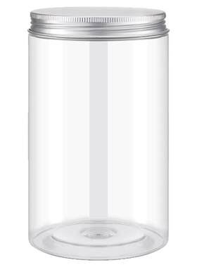 铝盖5个装85-10圆形蜂蜜干货食品级塑料罐带盖三七粉面粉储物罐子