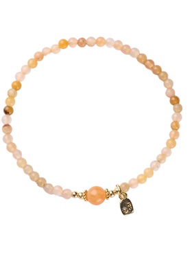 红东陵金丝玉铜合金吉字佛珠手链