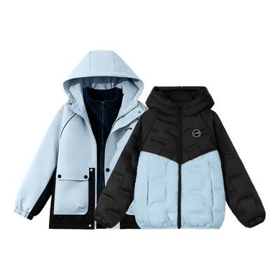 贵人鸟童装儿童羽绒棉服三合一