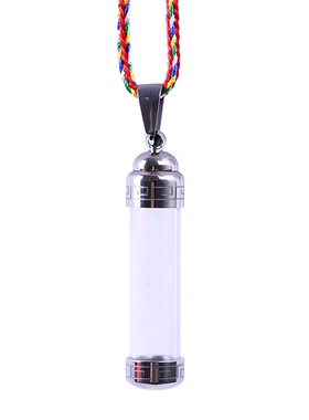 可打开空瓶子吊坠护身符项链挂件