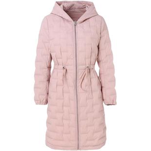 乔万尼商场新款时尚白鸭绒羽绒服冬季中长款连帽外套欧洲站女装