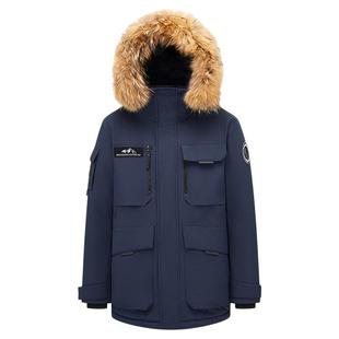 波司登极寒羽绒男中长款2025新款工装户外抗寒加厚情侣鹅绒羽绒服