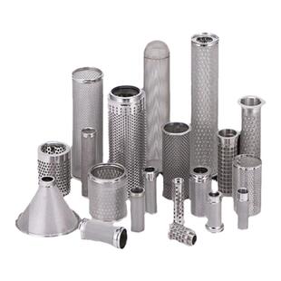 304不锈钢过滤网筒圆柱形管道工业医疗滤网Y型过滤网冲孔过滤网桶