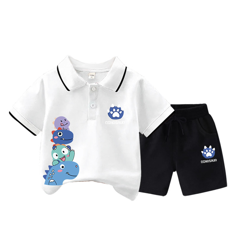 男童夏季新款POLO衫2024套装