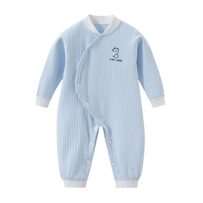 婴儿连体衣春秋暖气房睡衣