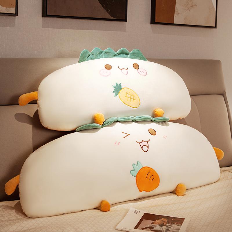 可爱床上靠枕女生睡觉抱枕软包床头靠垫靠背学生枕头可拆洗宿舍