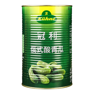 德国进口冠利俄式酸黄瓜3.95kg大桶装汉堡俄罗斯式腌制小青瓜罐头