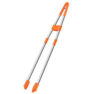 汰佳净不锈钢垃圾夹双杆户外环卫专用垃圾捡拾器不弯腰家用拾物夹