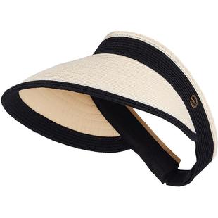 兰诺空顶帽女款2025年春夏新款防紫外线防晒遮阳大帽檐显脸小帽子