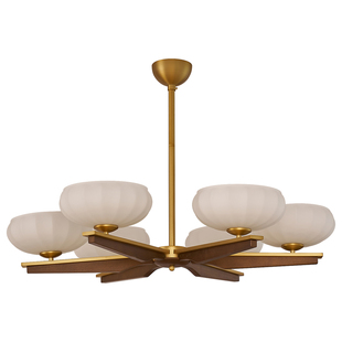 若木法式中古客厅灯吊灯主灯美式复古卧室餐厅书房低层高吸顶灯具