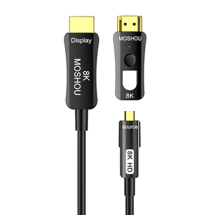 魔兽2.1版8K光纤micro hdmi转hdmi线单双头穿管高清线4K@120Hz 60