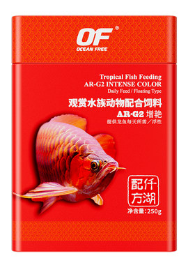 仟湖OF龙鱼饲料增色增艳上浮颗粒