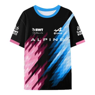 阿尔派车队服赛车服速干冰丝T恤
