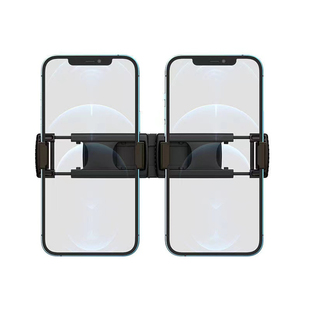 一拖二直播支架双机位手机夹17mm户外手持专用增加云台配件桌面