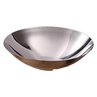 不锈钢无耳炒锅加厚农村土灶大锅柴火灶锅商用不粘锅圆底锅无涂层