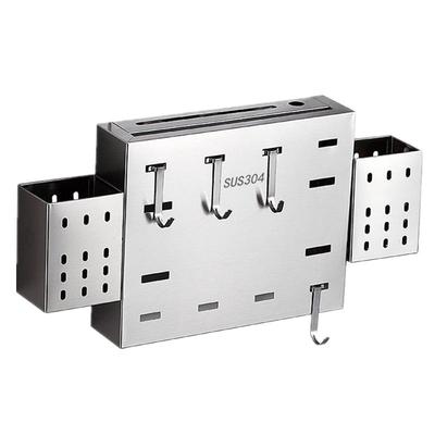 304刀架壁挂刀座免打孔一体收纳