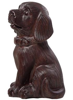 黑檀木狗摆件复古怀旧客厅