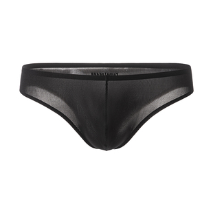 TOMATOPAPA男士三角内裤半包臀纯色字母性感无痕柔软高弹细腰底裤