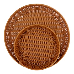 手工编织簸箕晒筐家用晒菜干货筛子馍馒头筐辣椒干户外晾晒收纳筐