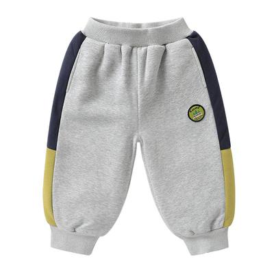 右欧男童女童加绒运动裤卫裤