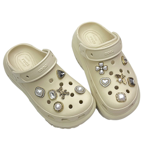 适配卡骆驰crocs洞洞鞋配饰卡洛驰金属鞋花diy配件鞋扣高级感装饰