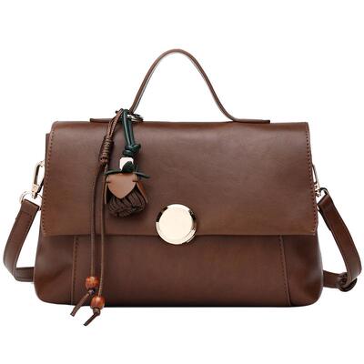 稻草人新款真皮小方包