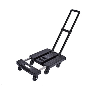 拉杆车手拉车便携折叠行李车小拖车平板手推车拉货搬运车购物家用