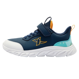 特步童鞋秋冬新款儿童运动鞋男童中大童轻便防滑便捷魔术贴跑步鞋