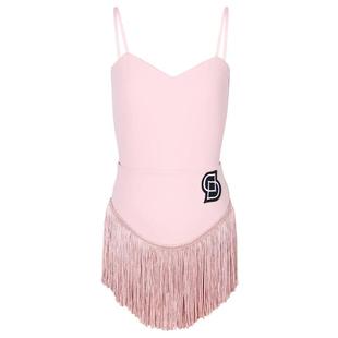 Dancebaby拉丁舞服2025新款高级练功服女童吊带体服上衣DAS707