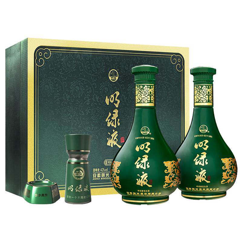 安徽老明光酒明绿液礼盒明绿香型